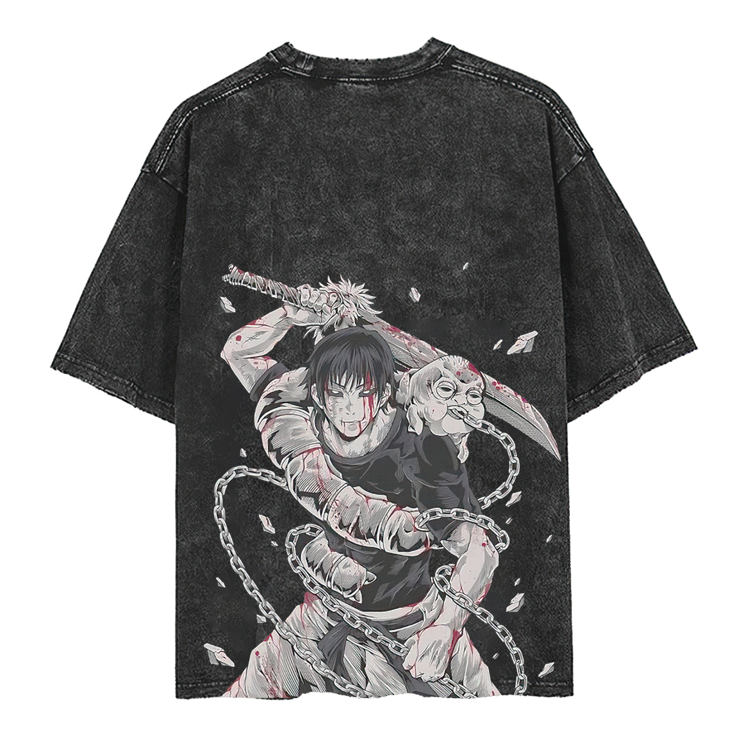 Jujutsu Kaisen Printed Men's Washed T-Shirt