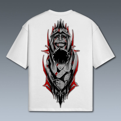 Solo Leveling God Statue Printed T-Shirt