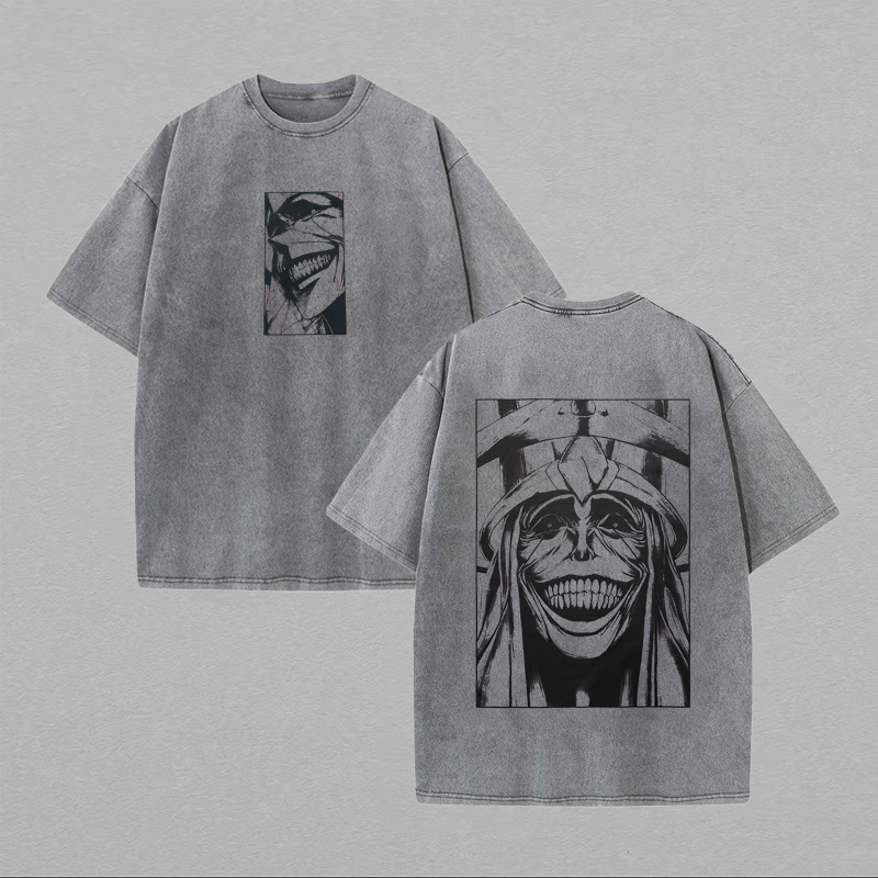 Solo Leveling Statue Of God Printed Unisex Washed T-Shirt