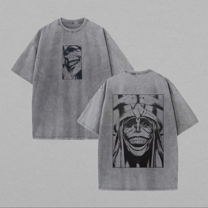 Solo Leveling Statue Of God Printed Unisex Washed T-Shirt