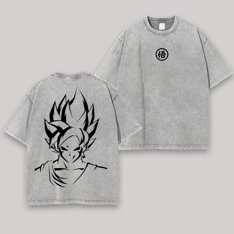 Dragon Ball Super Saiyan Oversize Washed Tee