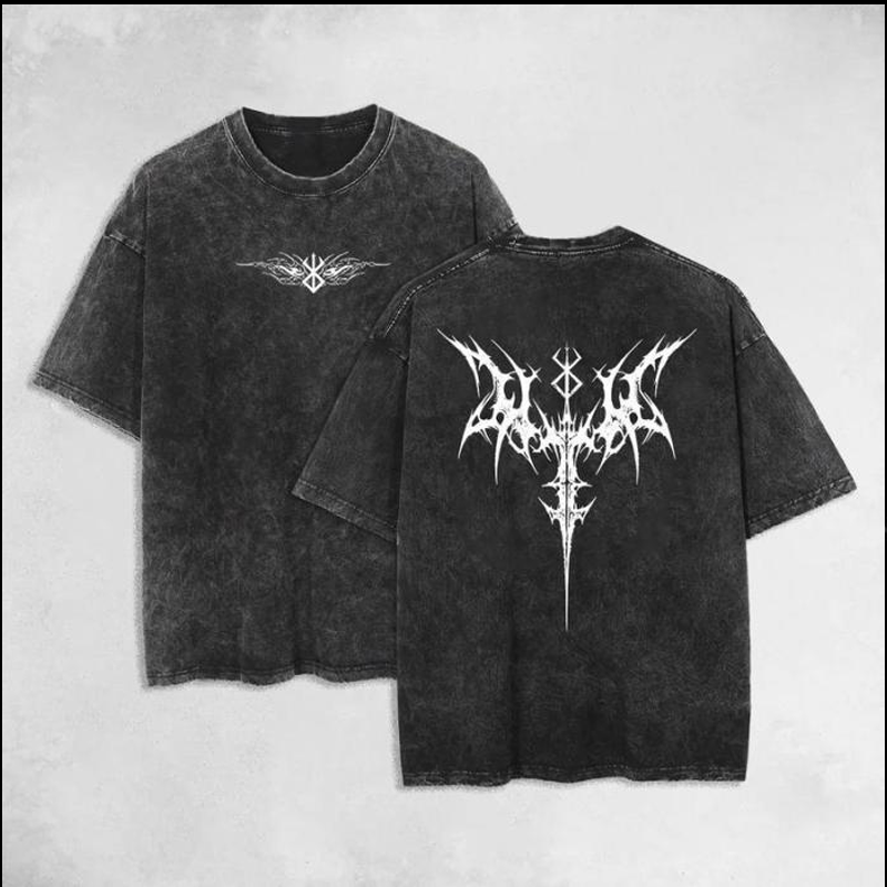 Berserk Anime Oversize Washed Tee