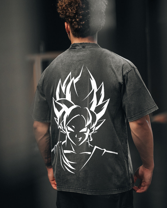Dragon Ball Super Saiyan Oversize Washed Tee