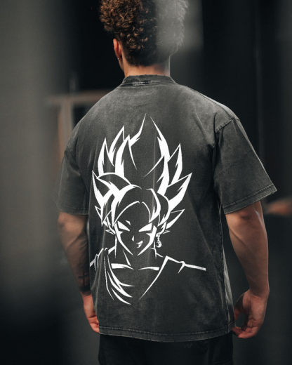 Dragon Ball Super Saiyan Oversize Washed Tee