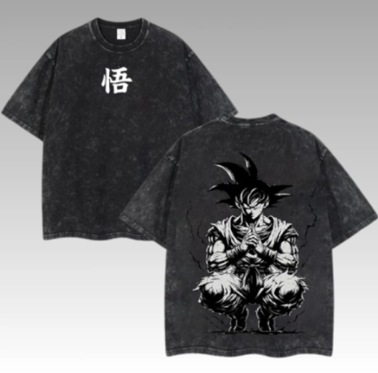 Dragon Ball Super Saiyan Son Goku Oversize Washed Tee