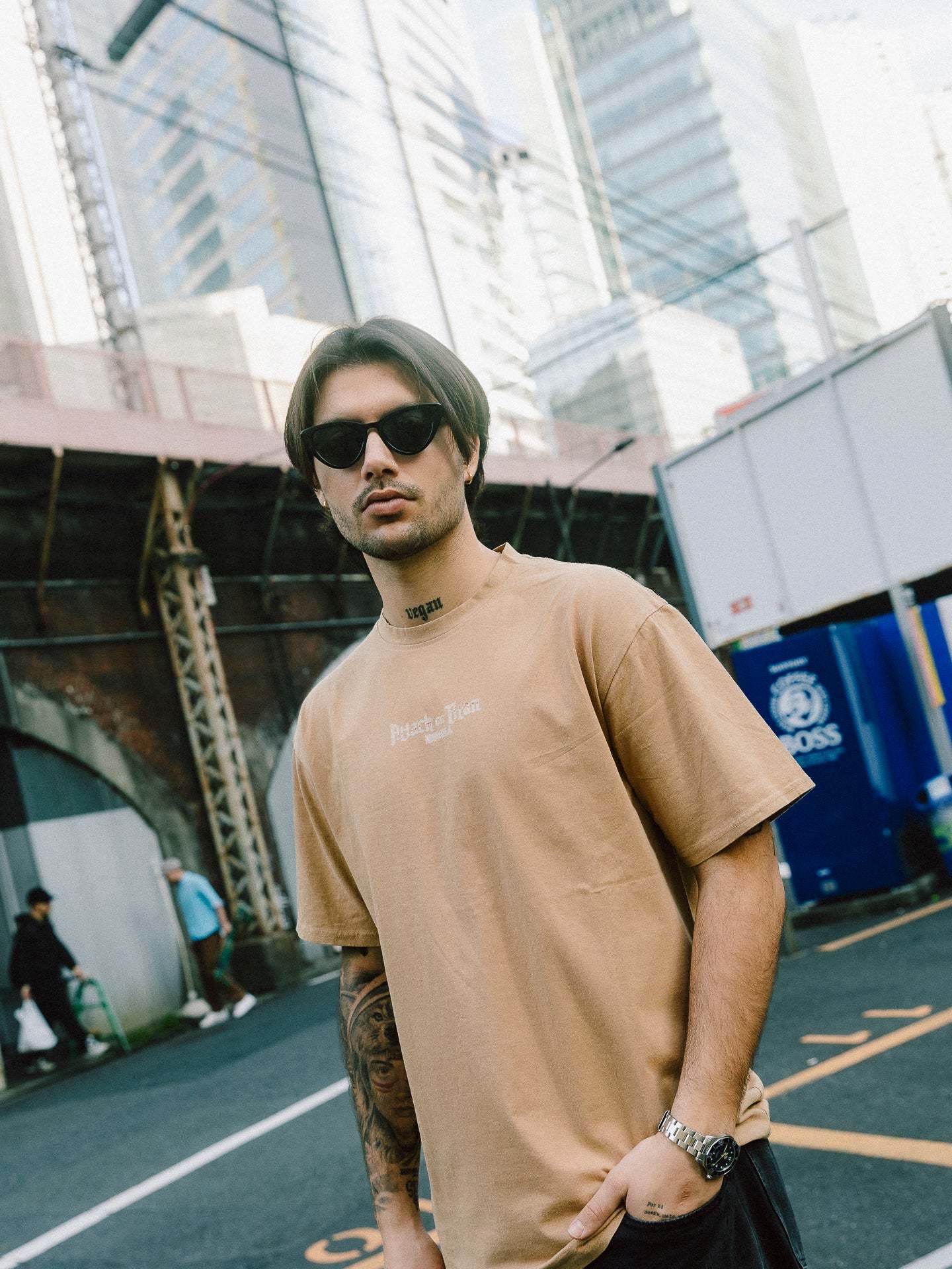 Attack On Titan Anime Oversize Washed Tee