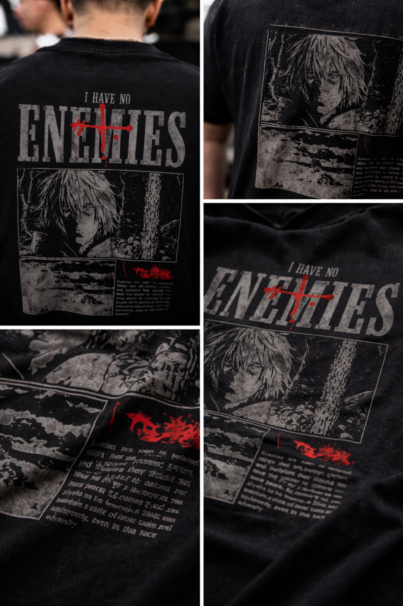 NO ENEMIES Vintage Tee
