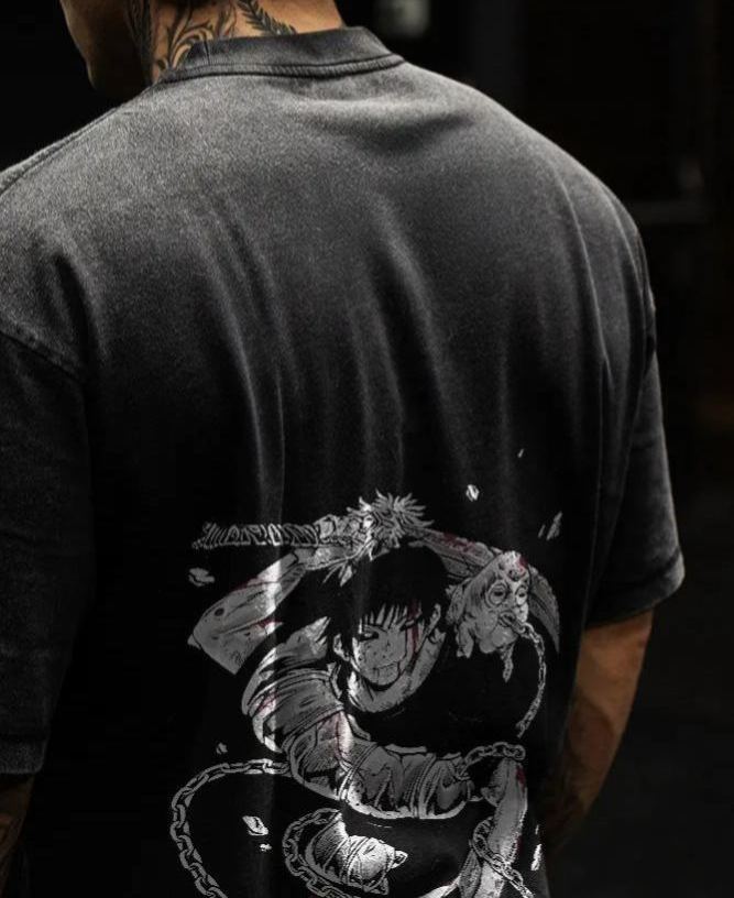 Jujutsu Kaisen Printed Men's Washed Tee