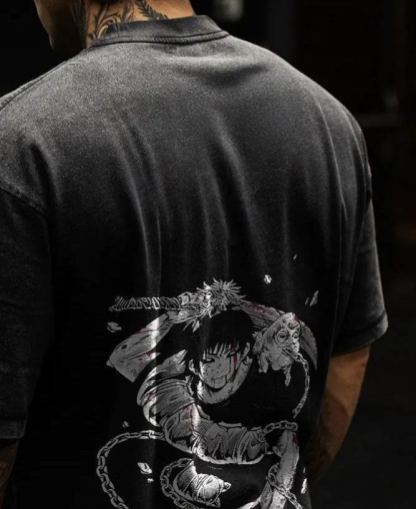 Jujutsu Kaisen Printed Men's Washed Tee