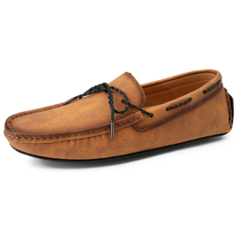 🔥Last Day Promotion 70% OFF 🎁Men's Driving Shoes Penny Loafers Casual Vintage Brown Slip-On Slouchy Shoes