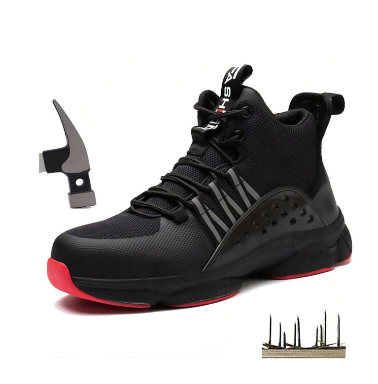 Steel Toe Boots for Men Winter Work Boots Lightweight Comfortable Safety Shoes Indestructible Steel Toe Sneakers Hiking