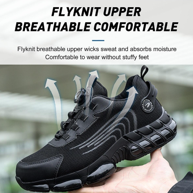 Men's Safety Shoes Hiking Boots Work Trainers Steel Toe Cap Lightweight Work Shoes