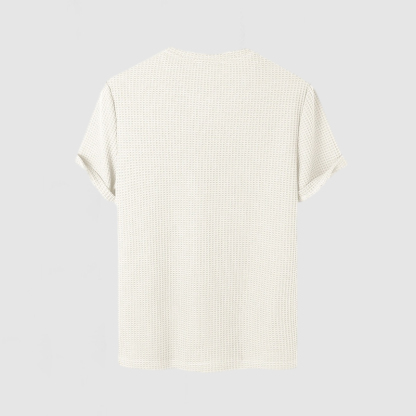Men's Waffle Cotton Short Sleeve T-Shirt