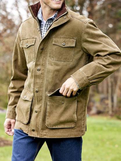 Men's Original Solid Color Workwear Jacket