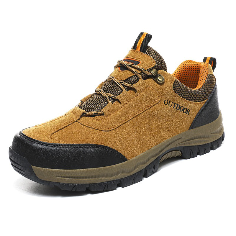 Men's Lightweight Non-Slip Suede Leather Outdoor Shoes,Comfy Orthopedic Walking Shoes - 4004