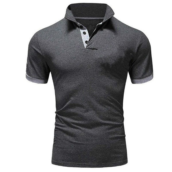 Men's Golf Shirt Polo Casual Sports Classic Short Sleeve Basic Casual Solid Color Plain Button Front Summer Spring Regular Fit
