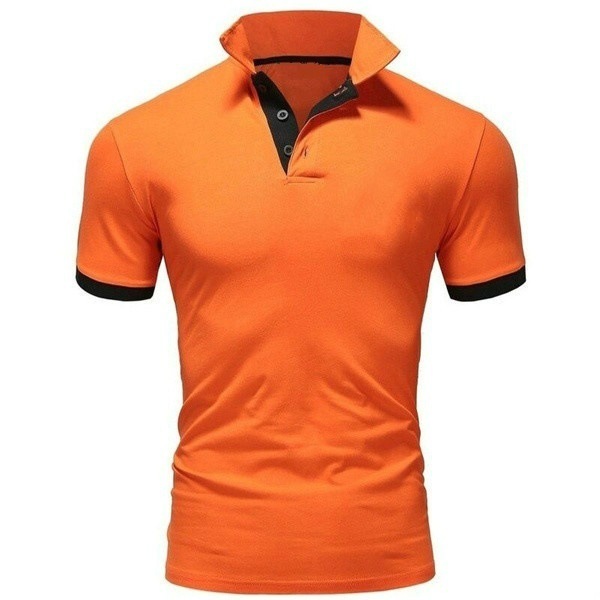 Men's Golf Shirt Polo Casual Sports Classic Short Sleeve Basic Casual Solid Color Plain Button Front Summer Spring Regular Fit