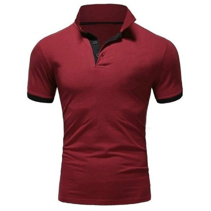 Men's Golf Shirt Polo Casual Sports Classic Short Sleeve Basic Casual Solid Color Plain Button Front Summer Spring Regular Fit