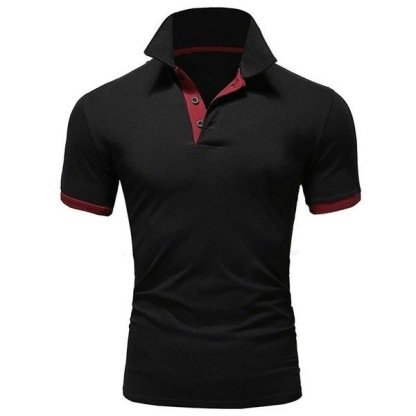 Men's Golf Shirt Polo Casual Sports Classic Short Sleeve Basic Casual Solid Color Plain Button Front Summer Spring Regular Fit