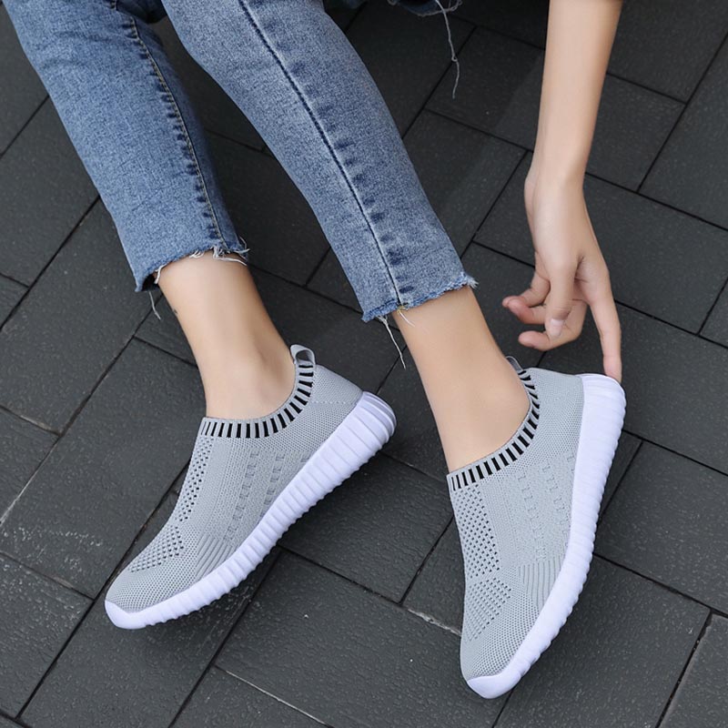 Orthopedic Women's Lightweight Breathable Mesh Sock Trainers Outdoor Sports Running Shoes