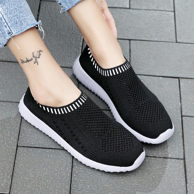 Orthopedic Women's Lightweight Breathable Mesh Sock Trainers Outdoor Sports Running Shoes