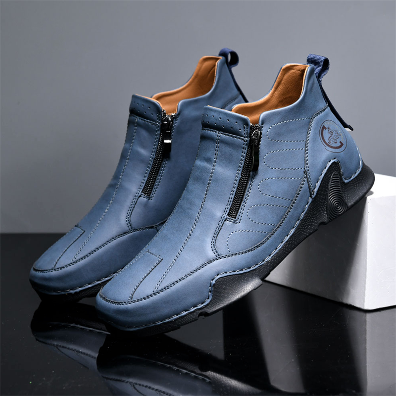 🏃👟48% OFF !!!⏱️Last Hour!!🔥Clearance!!!🔥Men's Spring/Summer Essential High-Top Lightweight Side Zipper Hiking Tooling Boots2