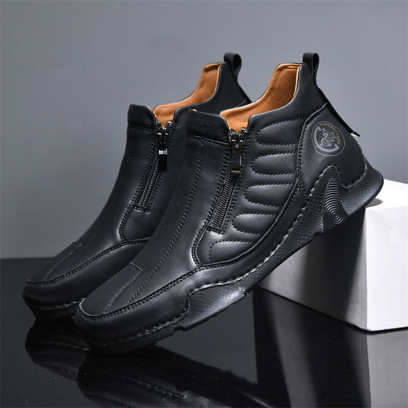 🏃👟48% OFF !!!⏱️Last Hour!!🔥Clearance!!!🔥Men's Spring/Summer Essential High-Top Lightweight Side Zipper Hiking Tooling Boots2