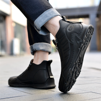 🏃👟48% OFF !!!⏱️Last Hour!!🔥Clearance!!!🔥Men's Spring/Summer Essential High-Top Lightweight Side Zipper Hiking Tooling Boots2