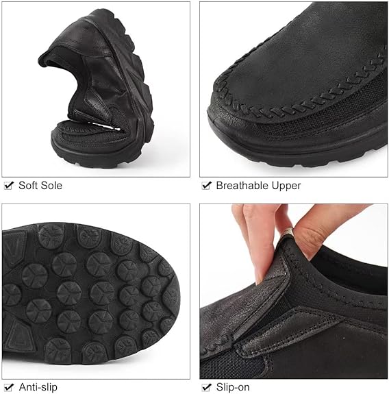 🔥Last Day Promotion 70% OFF 🎁Men's Driving Breathable Easy-on Orthopedic Moccasin Loafers