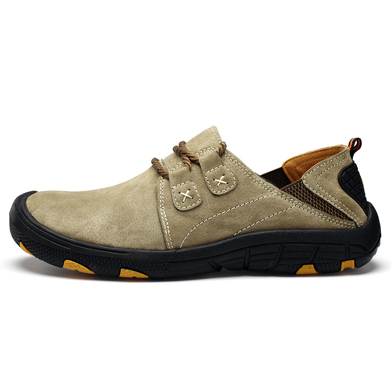 Men's Genuine Leather Outdoor Wear Resistant Non-slip Hiking Shoes