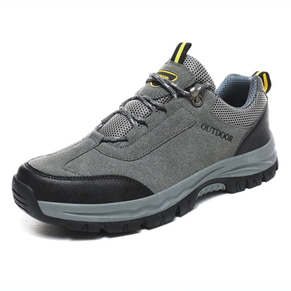 Men's Lightweight Non-Slip Suede Leather Outdoor Shoes,Comfy Orthopedic Walking Shoes - 4004