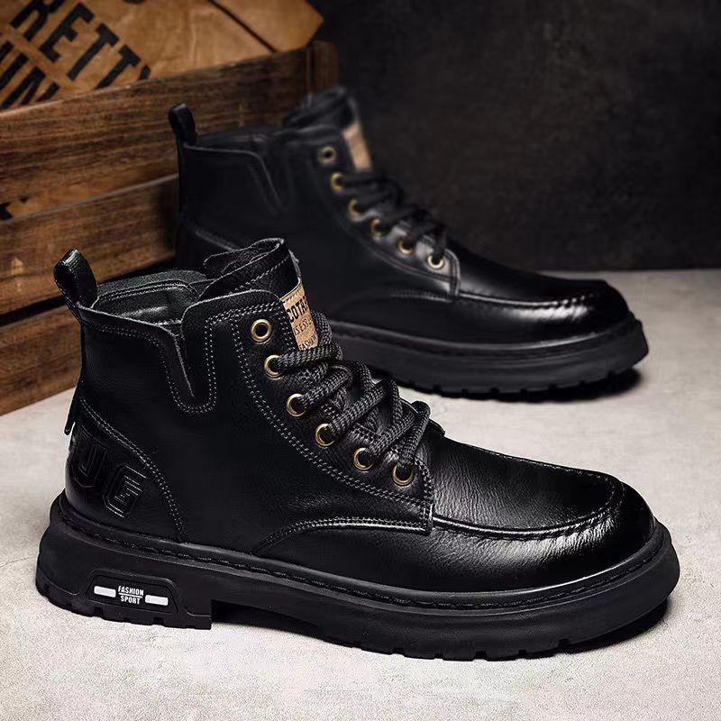 Men's Arch Support Genuine Leather Work Boots