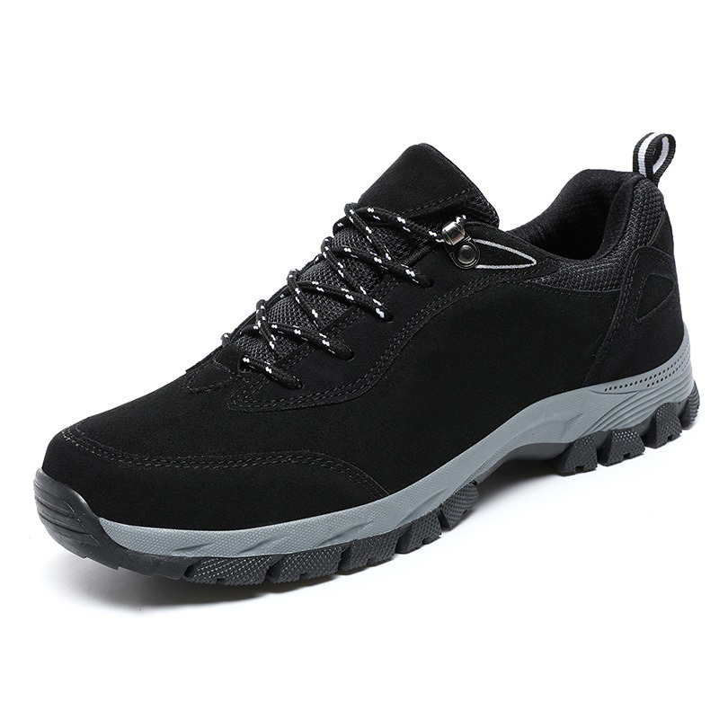 Men's Lightweight Non-Slip Suede Leather Outdoor Shoes,Comfy Orthopedic Walking Shoes - 4004