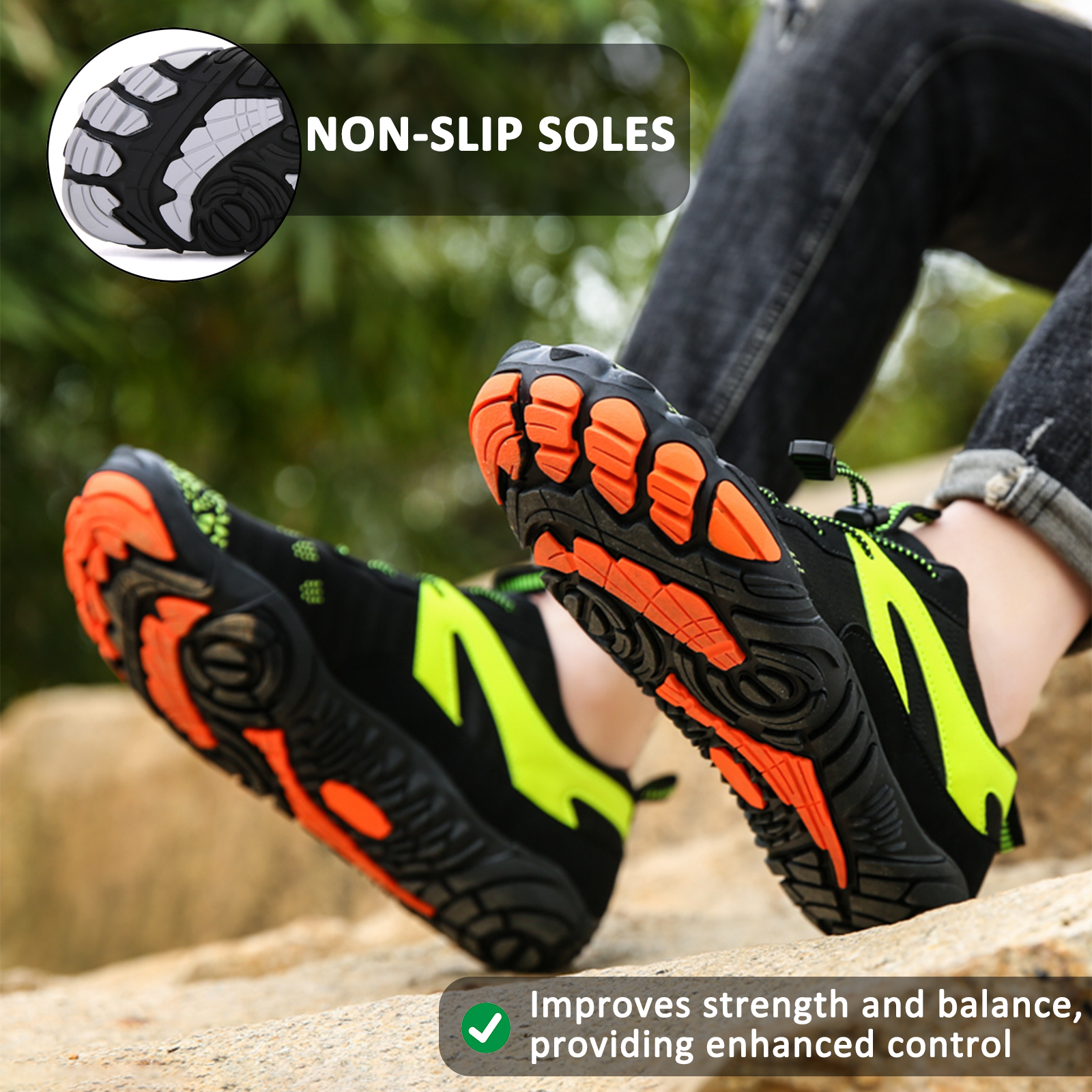 Outdoor Five-finger Hiking Shoes Fitness Sports River Trekking Shoes New Wading Water Shoes Barefoot Shoes (Unisex)