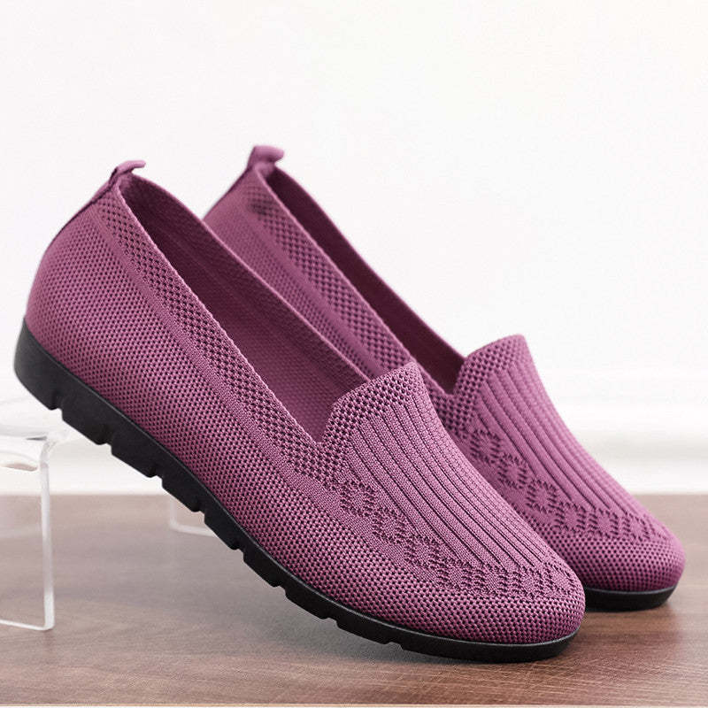 🔥Last Day 49% OFF -Women's Stylish Knit Mesh Slip-on Sneakers-Buy 2 Free Shipping