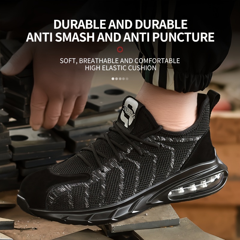 MEN’S COMFORTABLE ANTI-SMASHING AND PUNCTURE-PROOF WORK SAFETY SHOES