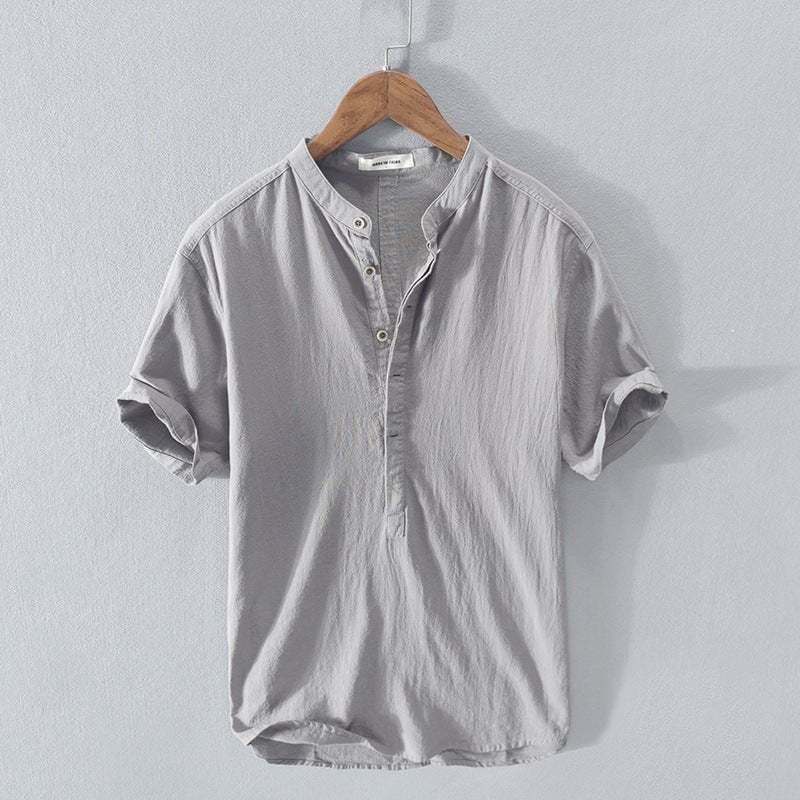 🔥 Men's New Linen Casual Short Sleeve Shirt