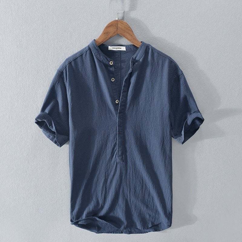 🔥 Men's New Linen Casual Short Sleeve Shirt