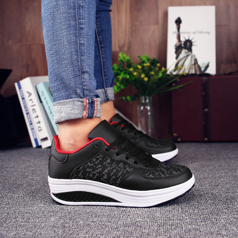 Women's Comfortable Shiny Mirror Casual Shoes