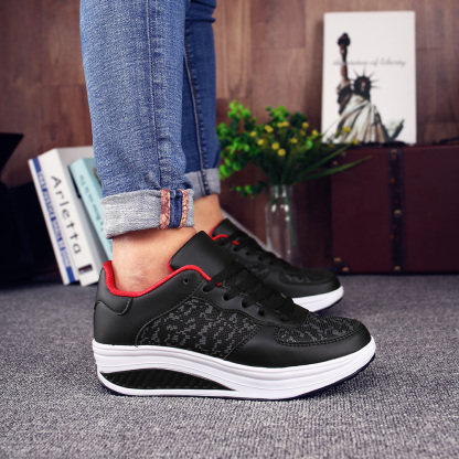 Women's Comfortable Shiny Mirror Casual Shoes