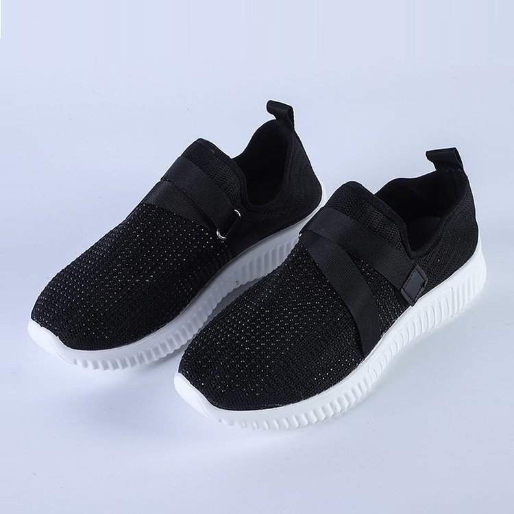 Women's Crystal Comfy Sole Walking Shoes