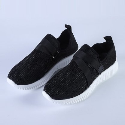 Women's Crystal Comfy Sole Walking Shoes