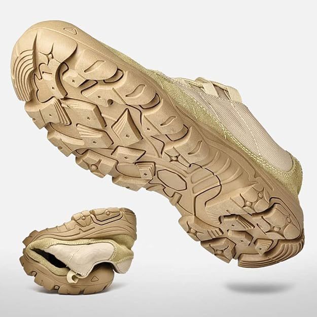 Men Military Boots Army Outdoor Breathable Combat Tactical Patrol Boots Waterproof Hiking Trekking Shoes Safety Work Footwear