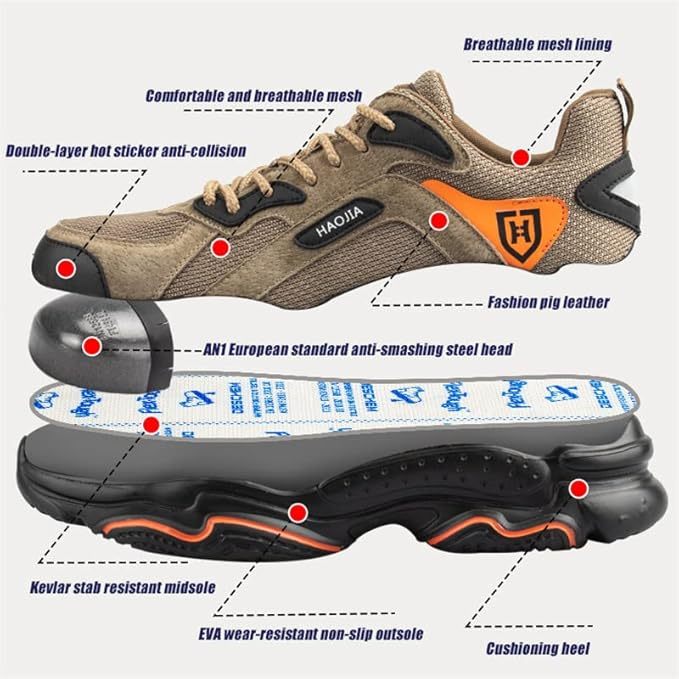 🔥LAST DAY 70% OFF🔥Men's Arch Support & Breathable and Light & Non-Slip Shoes - Proven Plantar Fasciitis, Foot and Heel Pain Relief