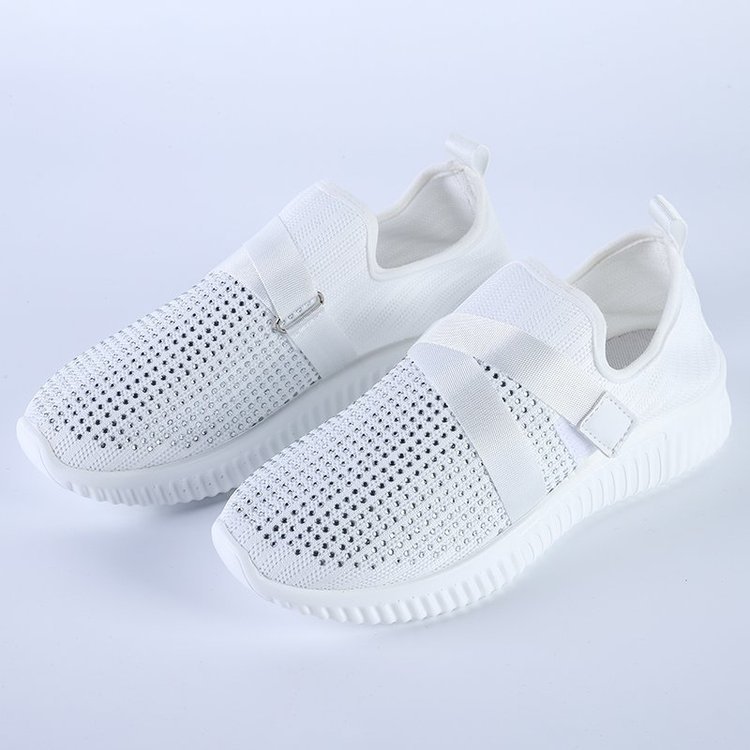 Women's Crystal Comfy Sole Walking Shoes