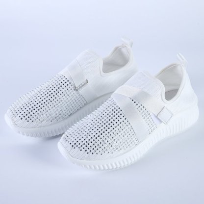 Women's Crystal Comfy Sole Walking Shoes