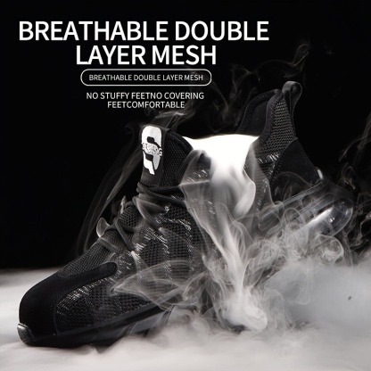 MEN’S COMFORTABLE ANTI-SMASHING AND PUNCTURE-PROOF WORK SAFETY SHOES