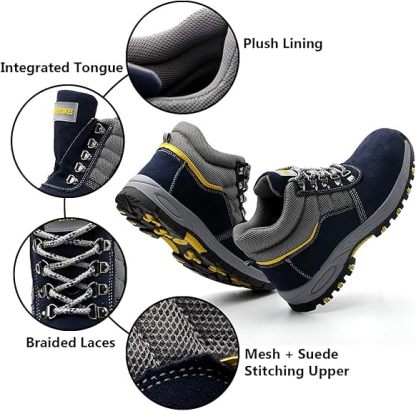 🔥LAST DAY 70% OFF🔥Men's Arch Support & Breathable and Light & Non-Slip Leather Boots - Proven Plantar Fasciitis, Foot and Heel Pain Relief