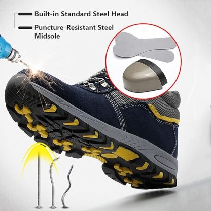 🔥LAST DAY 70% OFF🔥Men's Arch Support & Breathable and Light & Non-Slip Leather Boots - Proven Plantar Fasciitis, Foot and Heel Pain Relief