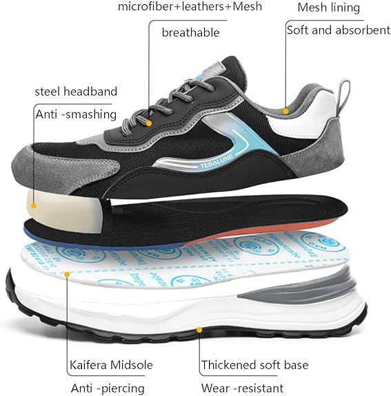 🔥LAST DAY 70% OFF🔥Men's Arch Support & Breathable and Light & Non-Slip Shoes - Proven Plantar Fasciitis, Foot and Heel Pain Relief